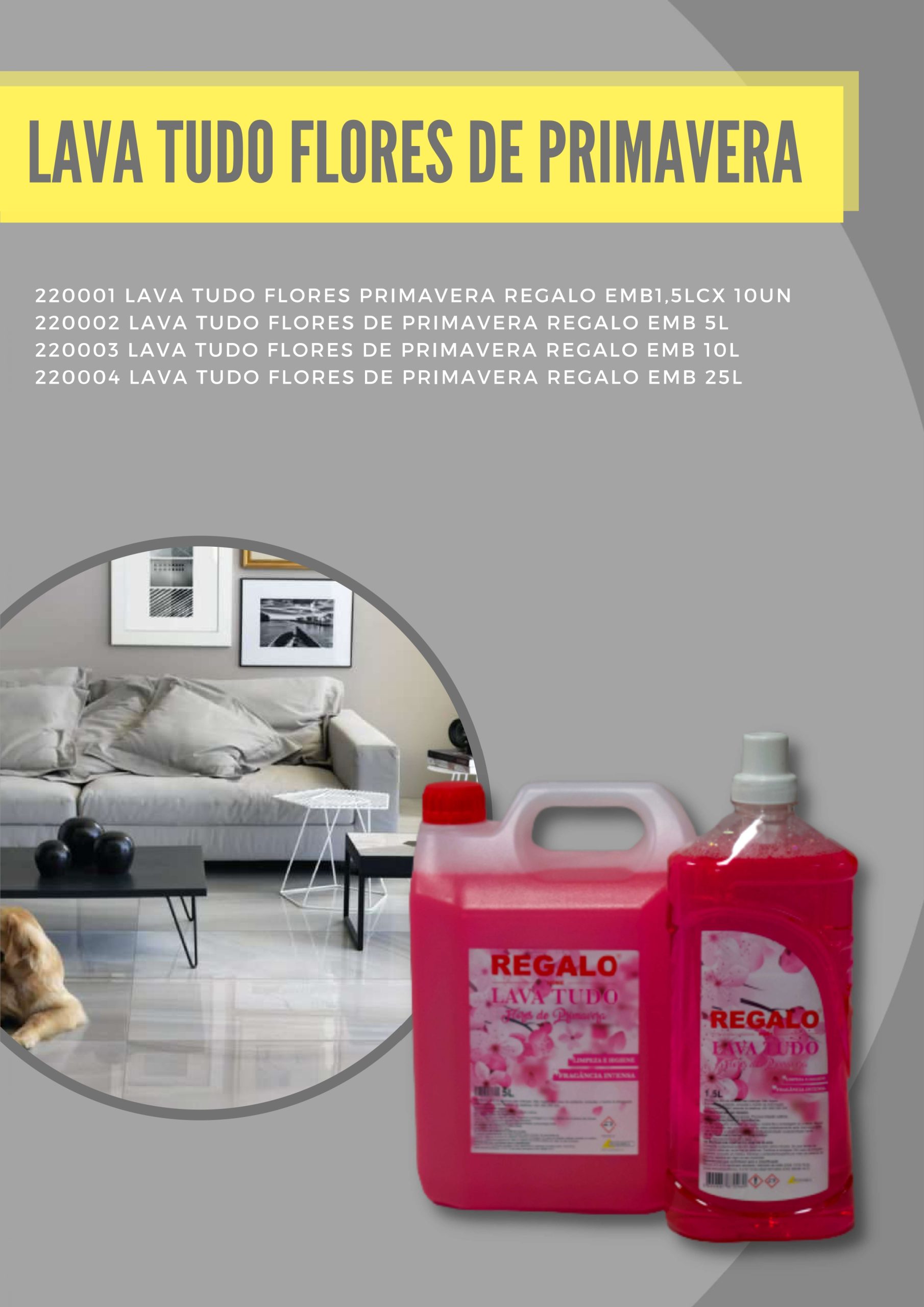 Lava Tudo Flores de Primavera