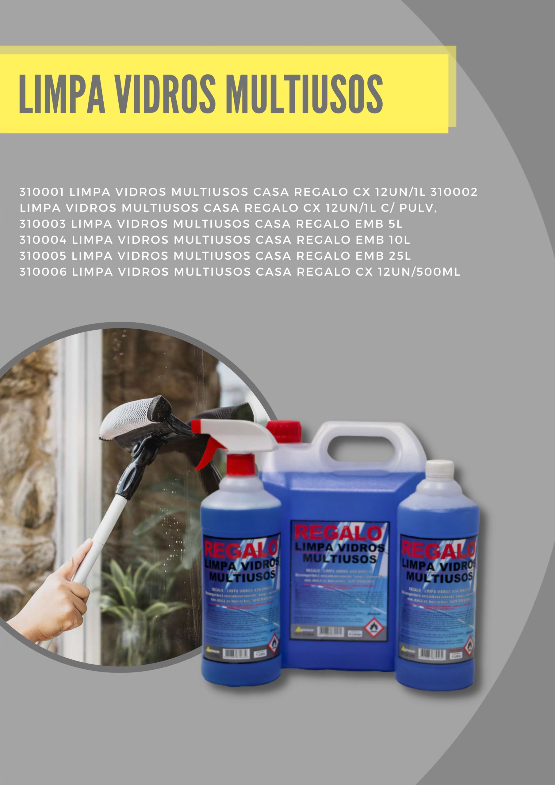 Limpa Vidros Multiusos