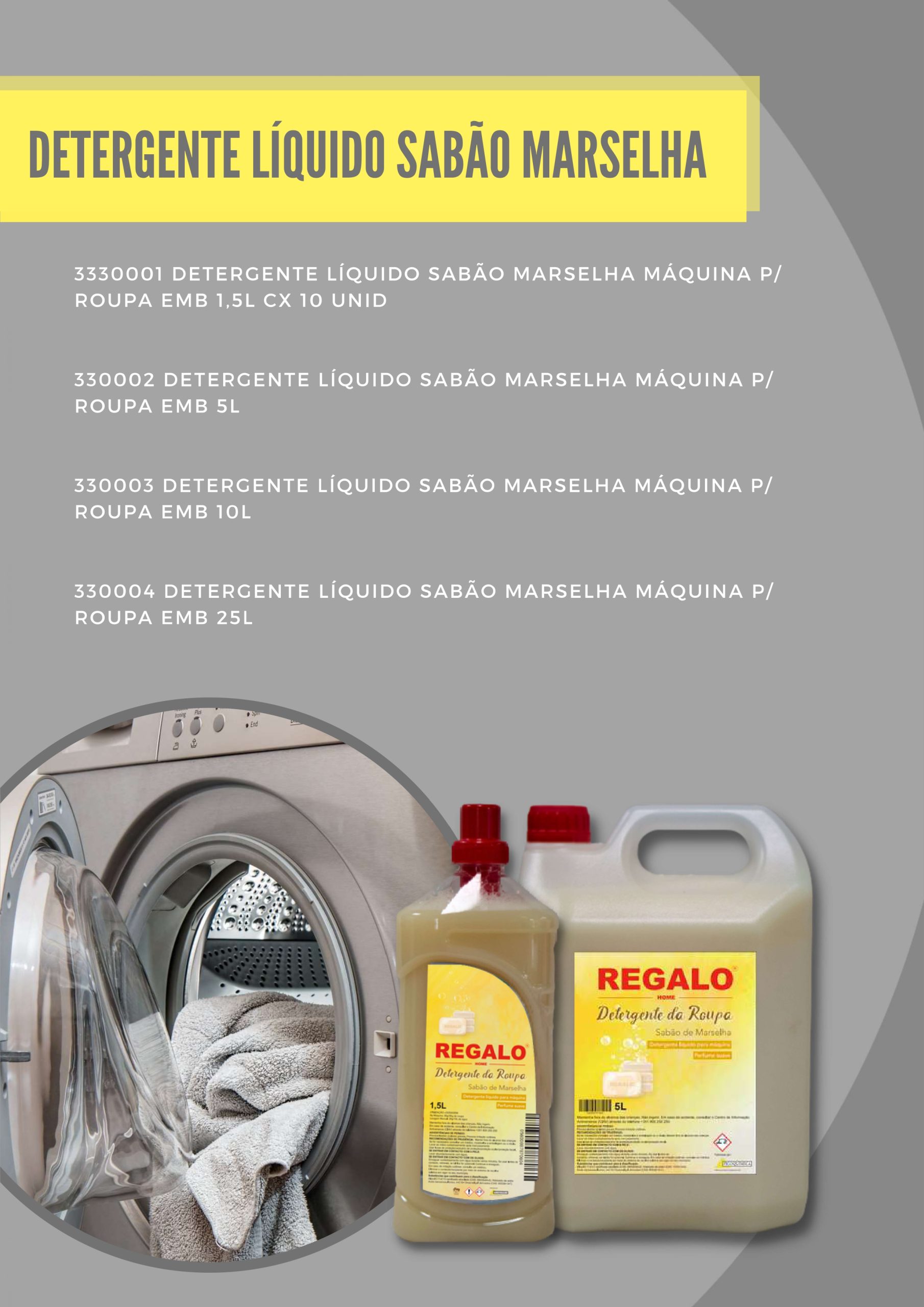 Detergente Líquido Sabão Marselha Máquina P/Roupa